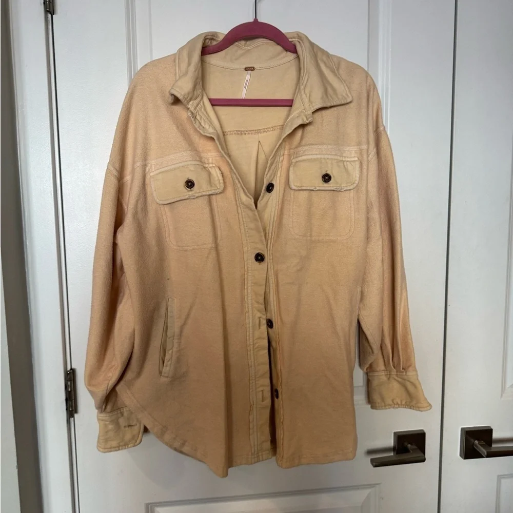 Women's Free People Ruby Cream Shacket - Picture 4 of 7